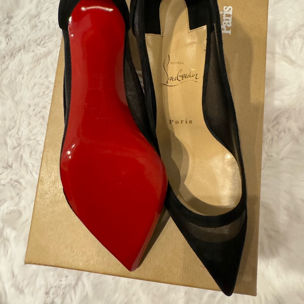 Women's Black Brown Silver Leopard Nappa And Mesh Studded High Heels Pumps